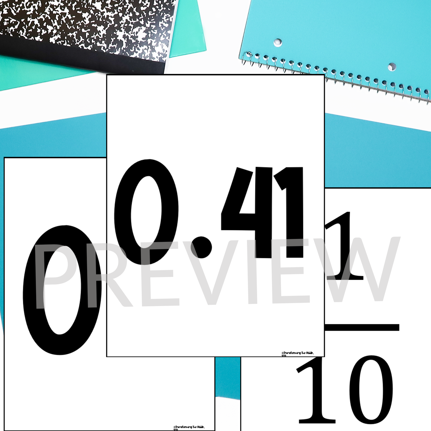 Introduction to Decimals Human Number Line Freebie