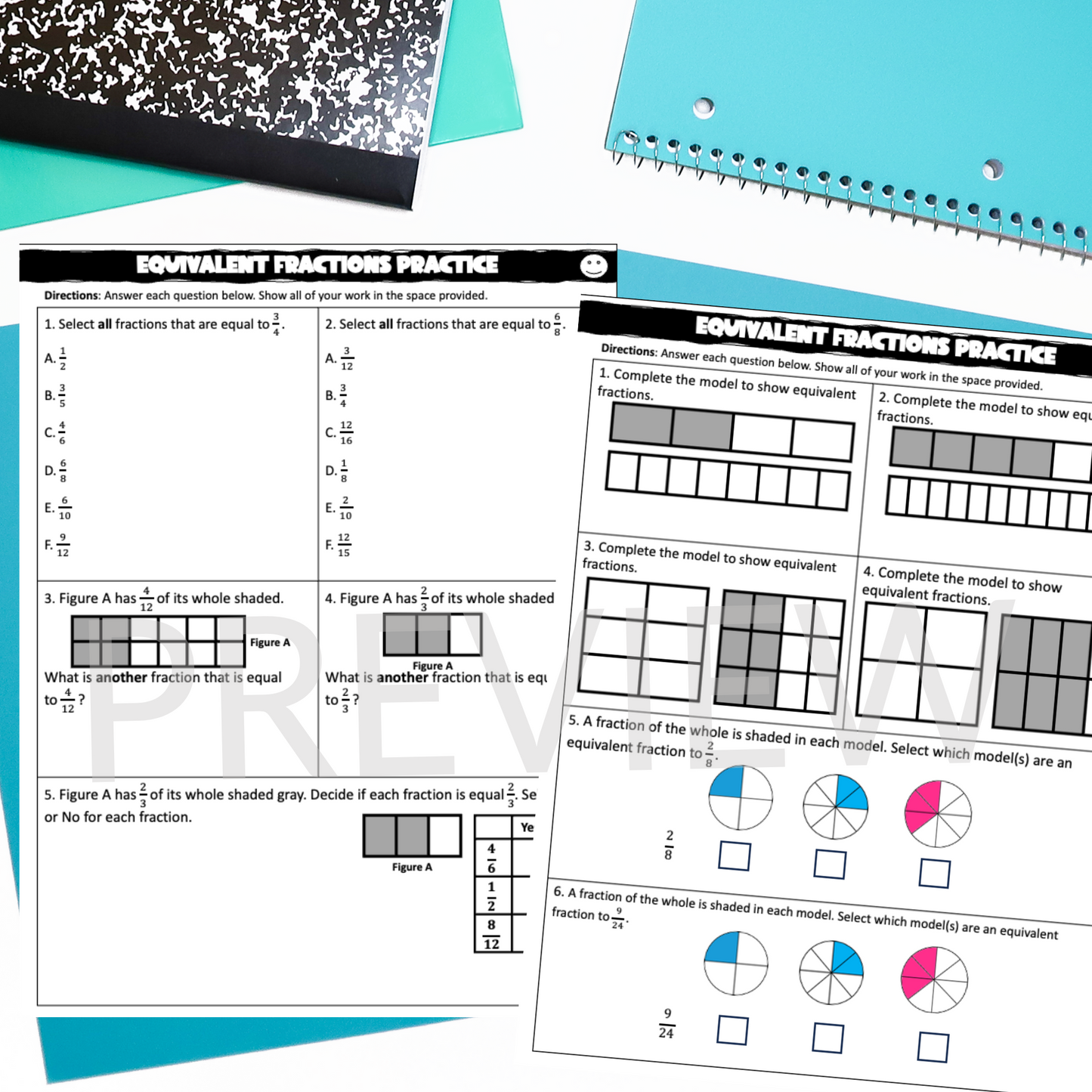 Equivalent Fractions Practice