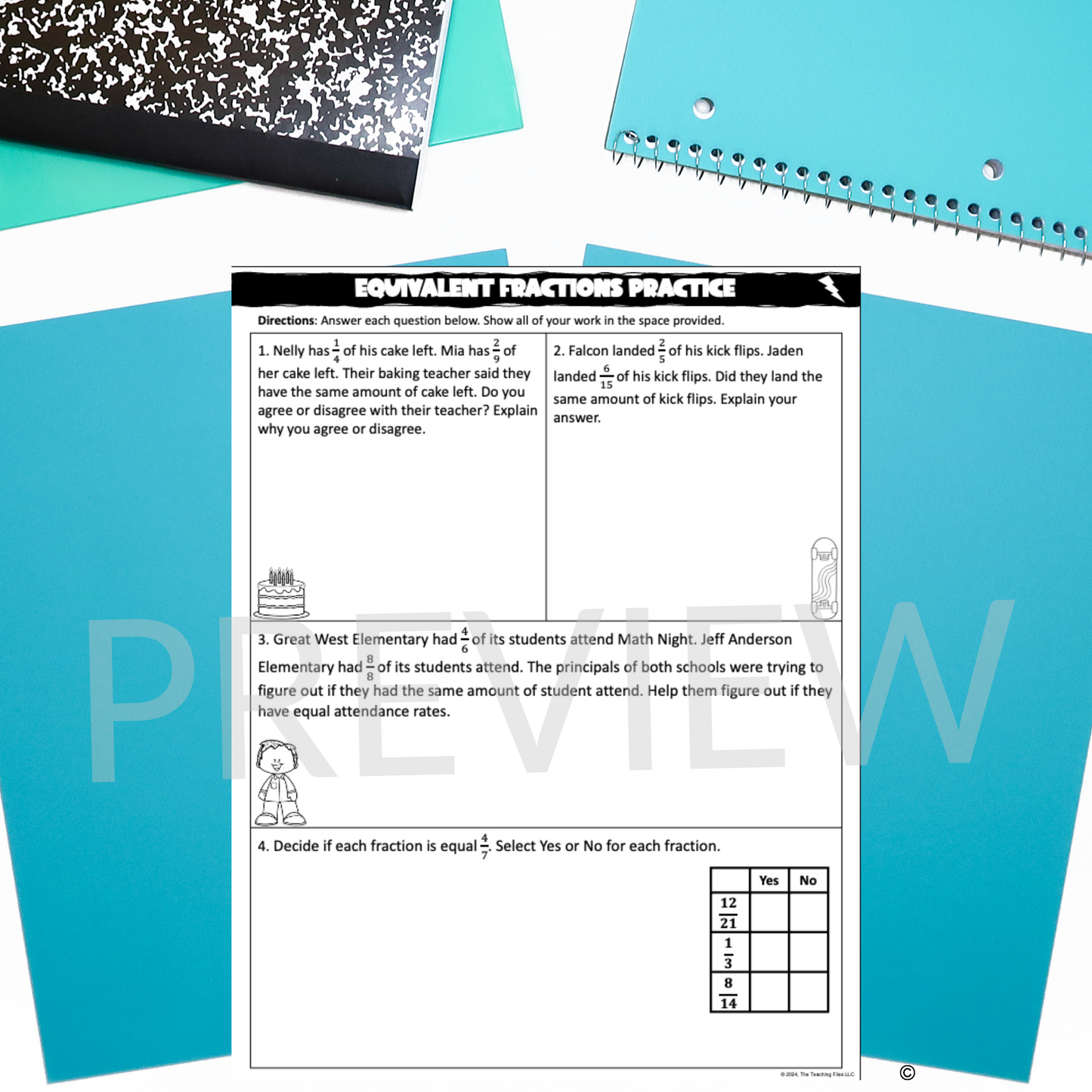 Equivalent Fractions Practice