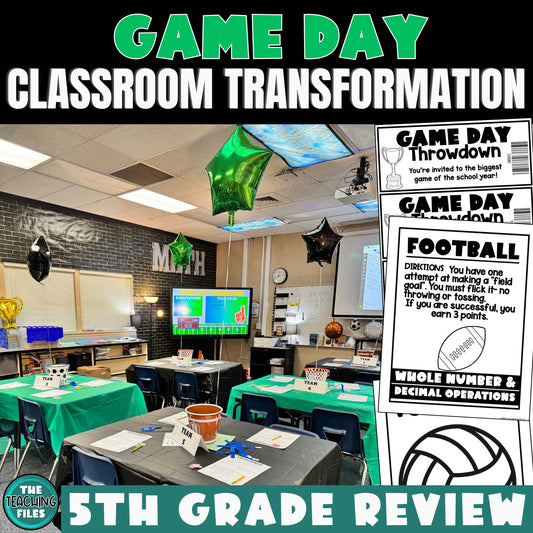 Sports Classroom Transformation | 5th Grade | CCSS-Aligned