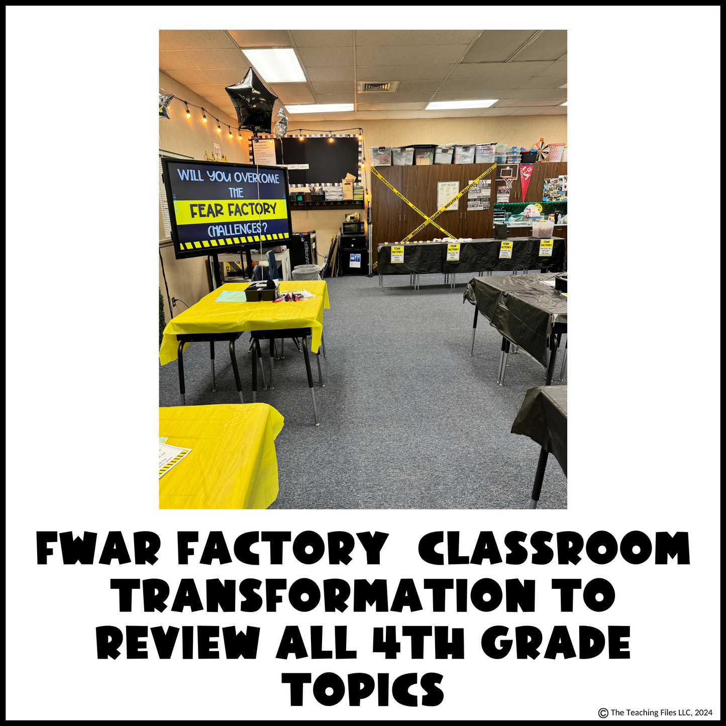 Fear Factory Day Classroom Transformation | 4th Grade Math Review | CCSS-Aligned