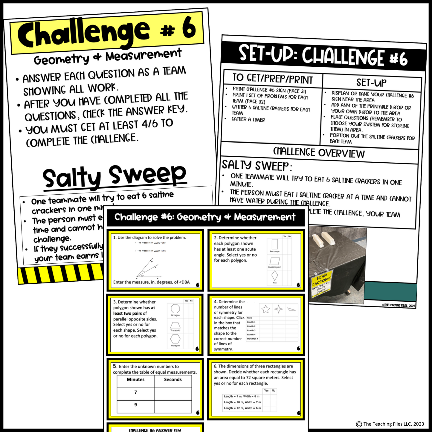 Fear Factory Day Classroom Transformation | 4th Grade Math Review | CCSS-Aligned